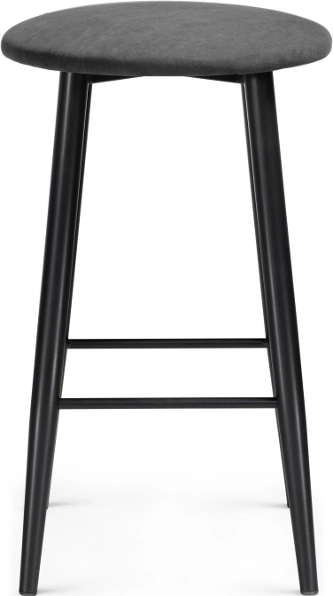 Полубарный табурет Гангток, катания графит / черный матовый