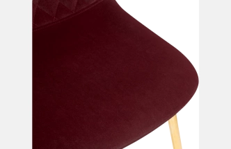 Стул Dabl, на металлокаркасе, wine red