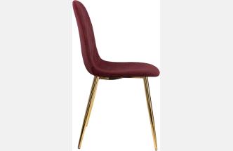 Стул Dabl, на металлокаркасе, wine red