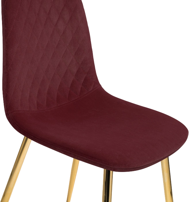 Стул Dabl, на металлокаркасе, wine red