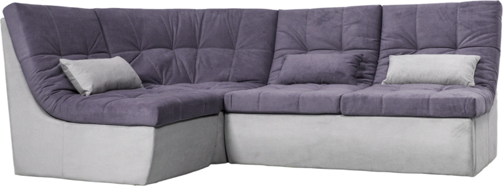 Диван угловой София 2 с кресельной частью, MONAKO-A 08, MONAKO-A 14, с задней тканью