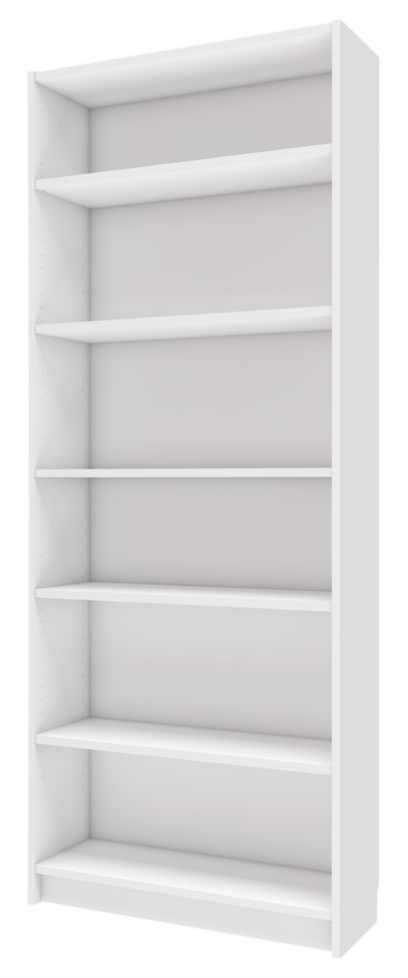 Стеллаж Бильд 80x28x202, Белый