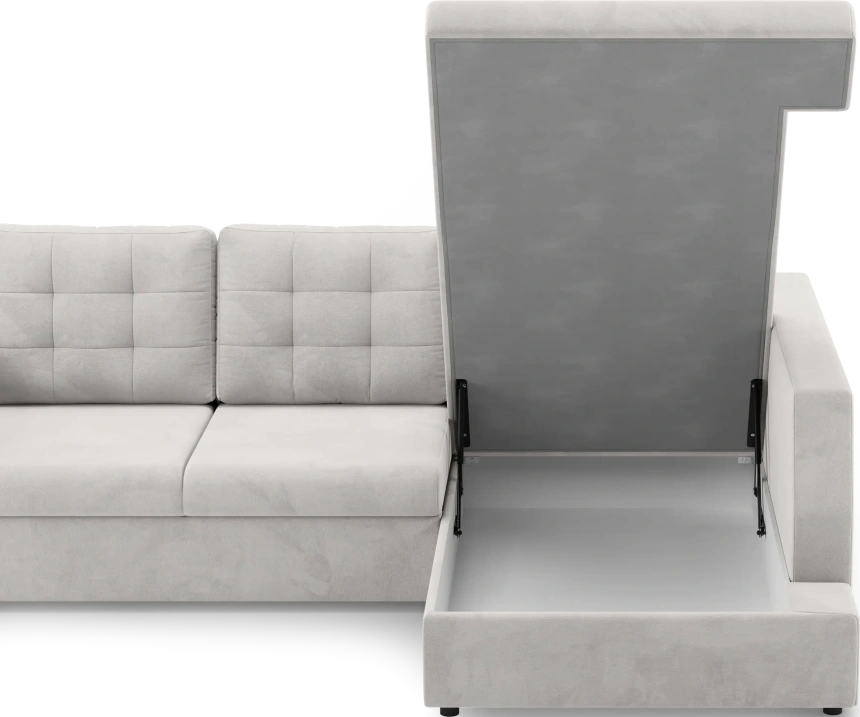 Диван угловой Невада, модель 020, комплектация 3 правый, Omega 01 (бежевый)