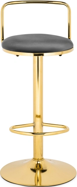 Полубарный стул Lusia, темно-серый / золотой