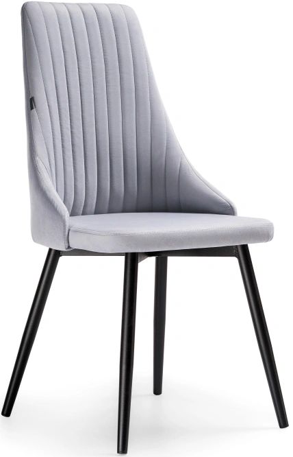 Стул Нараян, мягкий, velutto 49 / черный