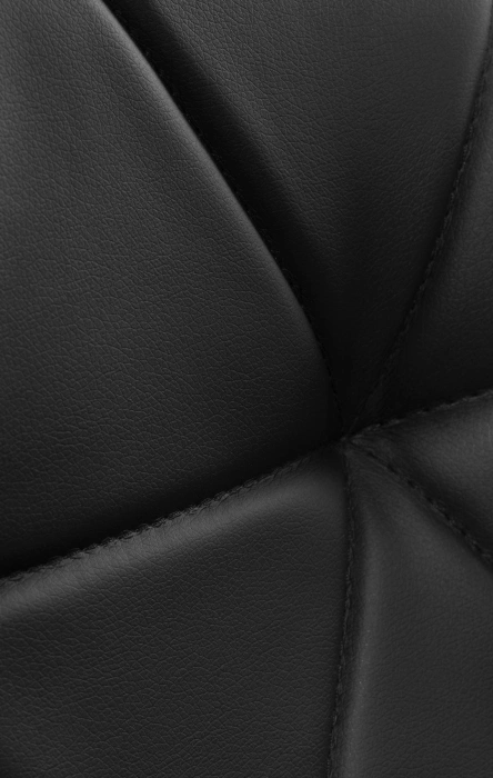 Стул Вальд, на металлокаркасе, черный / черный глянец