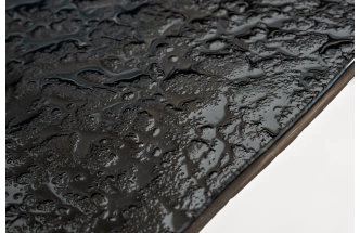 Обеденный стол Fusion, стекло, черный / шампань 