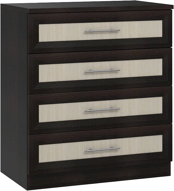 Комод Юлианна, с четырьмя ящиками,  Дуб феррара