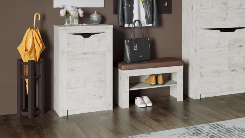 Модульная прихожая Соренто, композиция 4, Дуб бонифаций