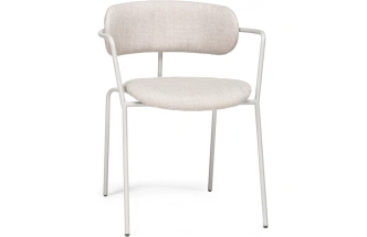 Стул-кресло Маки, бежевый / серый матовый