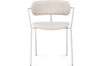 Стул-кресло Маки, бежевый / серый матовый