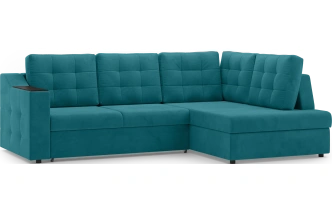 Диван угловой Невада, модель 020, комплектация 3 правый, Omega 61 (зелёный)