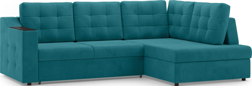 Диван угловой Невада, модель 020, комплектация 3 правый, Omega 61 (зелёный)