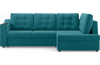 Диван угловой Невада, модель 020, комплектация 3 правый, Omega 61 (зелёный)