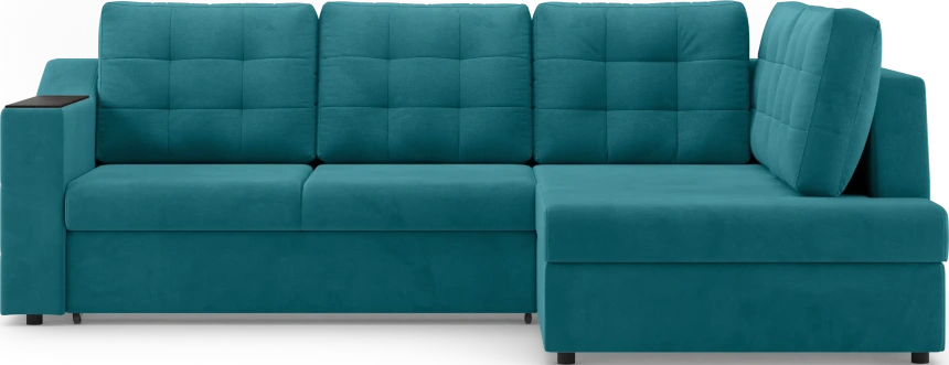 Диван угловой Невада, модель 020, комплектация 3 правый, Omega 61 (зелёный)