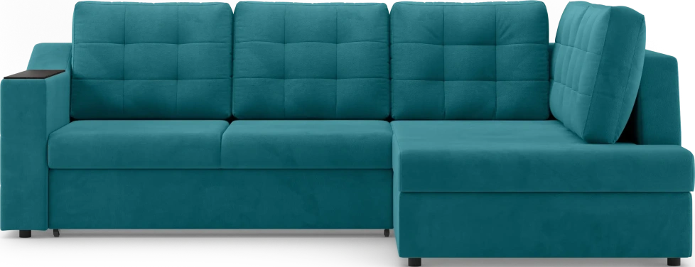 Диван угловой Невада, модель 020, комплектация 3 правый, Omega 61 (зелёный)