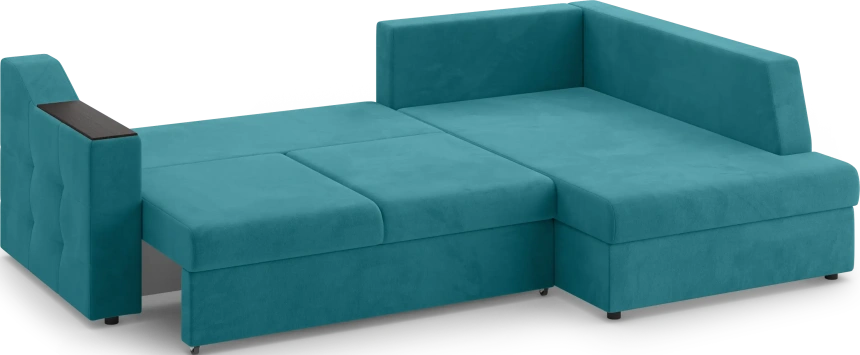 Диван угловой Невада, модель 020, комплектация 3 правый, Omega 61 (зелёный)