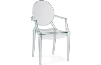 Пластиковый стул Luis, с подлокотниками, серый