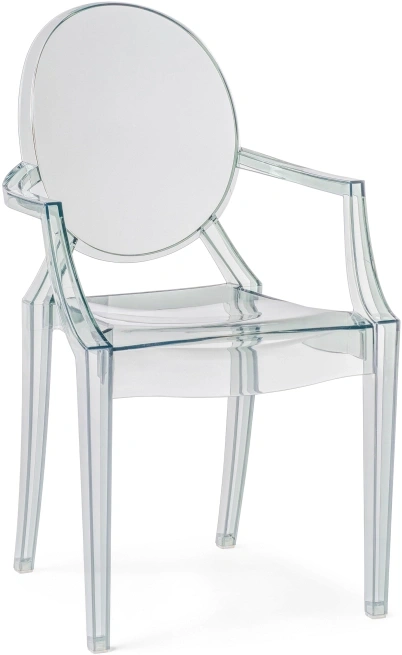 Пластиковый стул Luis, с подлокотниками, серый