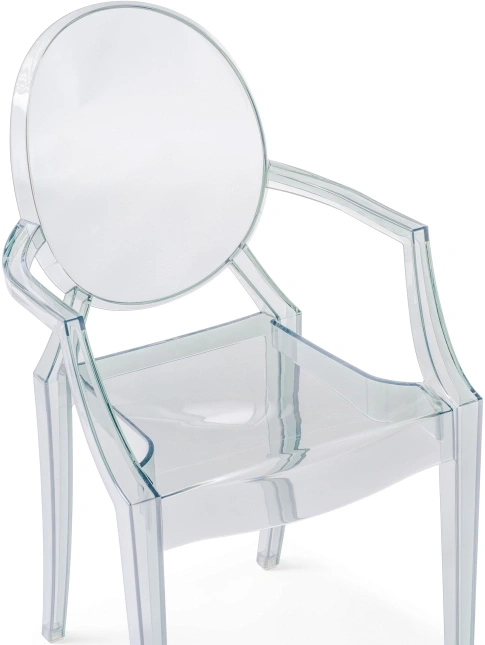 Пластиковый стул Luis, с подлокотниками, серый