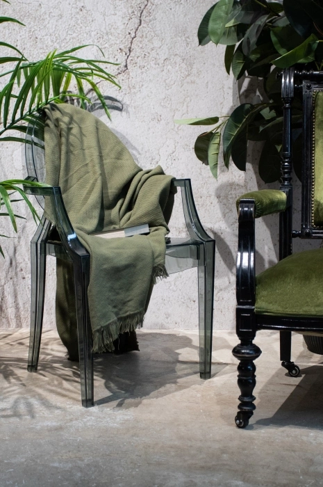 Пластиковый стул Luis, с подлокотниками, серый