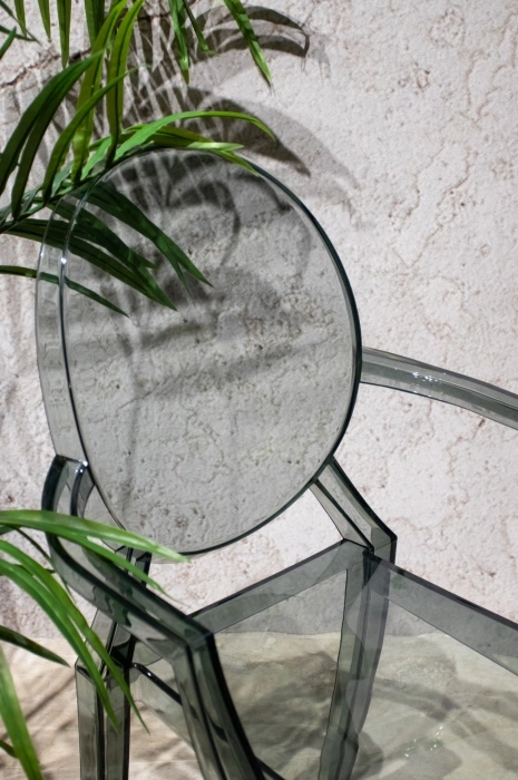 Пластиковый стул Luis, с подлокотниками, серый