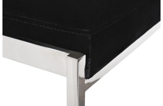 Барный стул GY-B8216-BL, велюр, черный / хром  