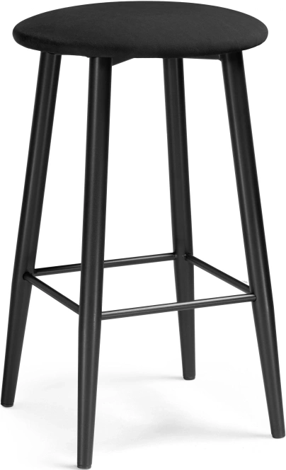 Полубарный табурет Гангток, катания блэк / черный матовый