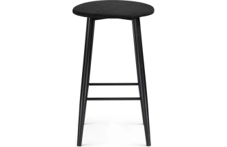 Полубарный табурет Гангток, катания блэк / черный матовый