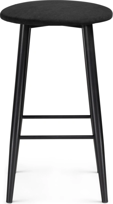 Полубарный табурет Гангток, катания блэк / черный матовый