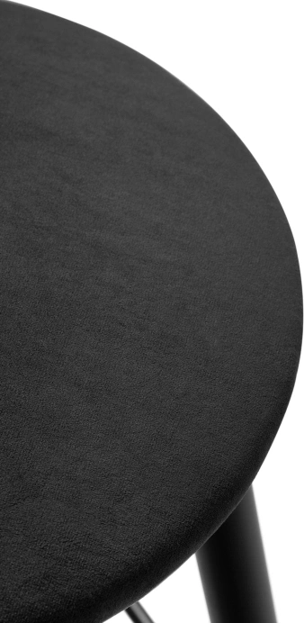 Полубарный табурет Гангток, катания блэк / черный матовый