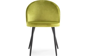 Стул на металлокаркасе Dodo, мягкий, велюр хаки