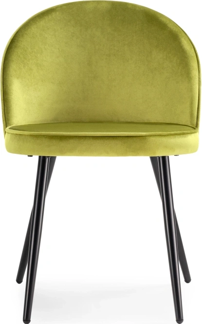 Стул на металлокаркасе Dodo, мягкий, велюр хаки