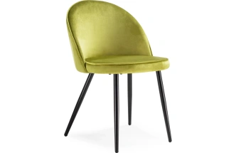 Стул на металлокаркасе Dodo, мягкий, велюр хаки