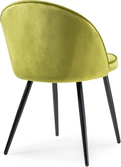 Стул на металлокаркасе Dodo, мягкий, велюр хаки