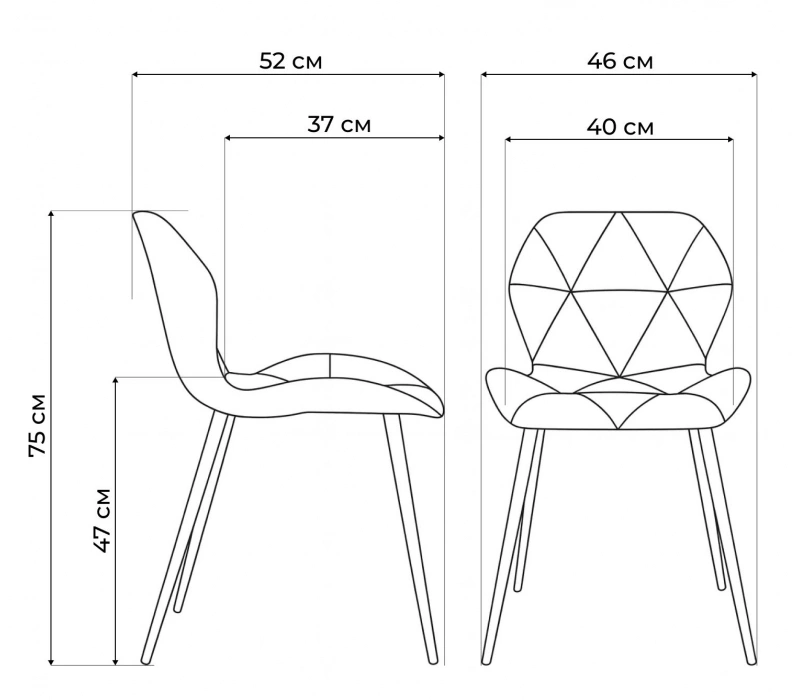 Стул Вальд, на металлокаркасе, белый / белый глянец
