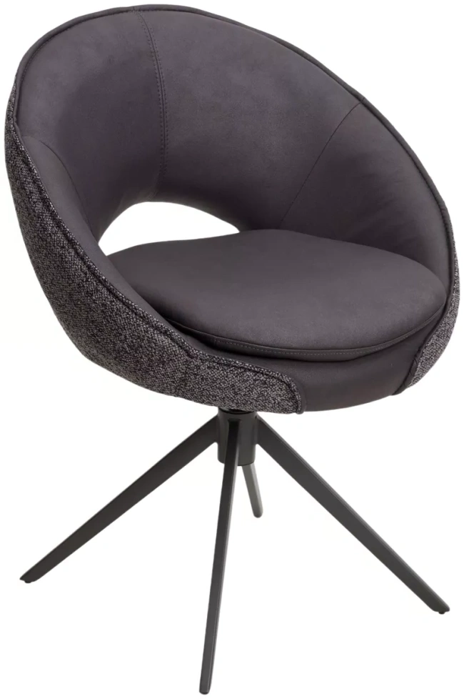 Стул Anabel, поворотный, темно-серый Maison 99#, Ote Cobble 457, серый каркас