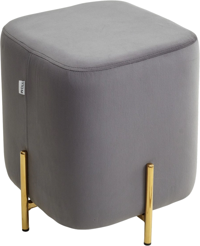 Пуф Ares, Bluvel-14 grey / gold