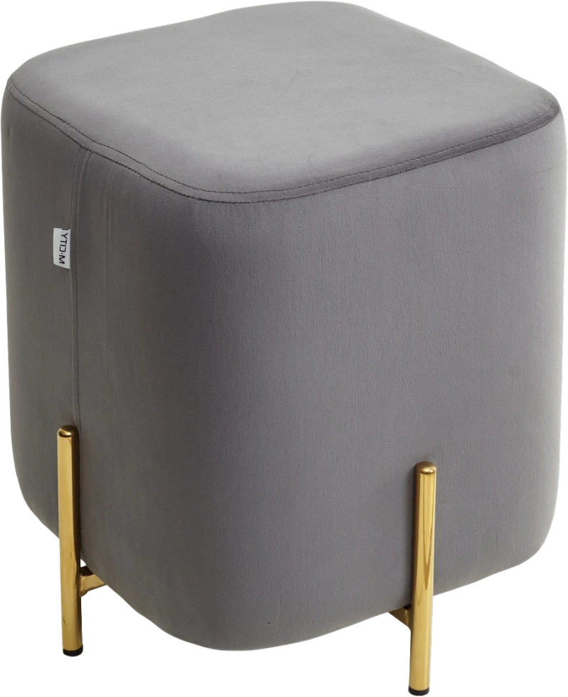 Пуф Ares, Bluvel-14 grey / gold