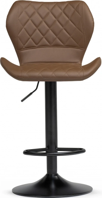 Барный стул Porch, с подножкой, коричневый / черный