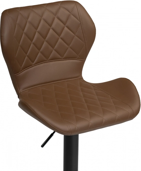 Барный стул Porch, с подножкой, коричневый / черный