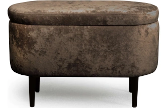 Банкетка Олаф, с нишей, ткань тиффани коричневый