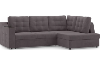 Диван угловой Невада, модель 020, комплектация 3 правый, Omega 24 (коричневый)