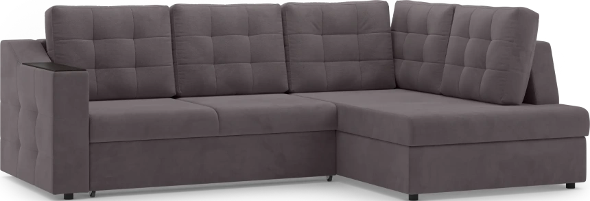 Диван угловой Невада, модель 020, комплектация 3 правый, Omega 24 (коричневый)