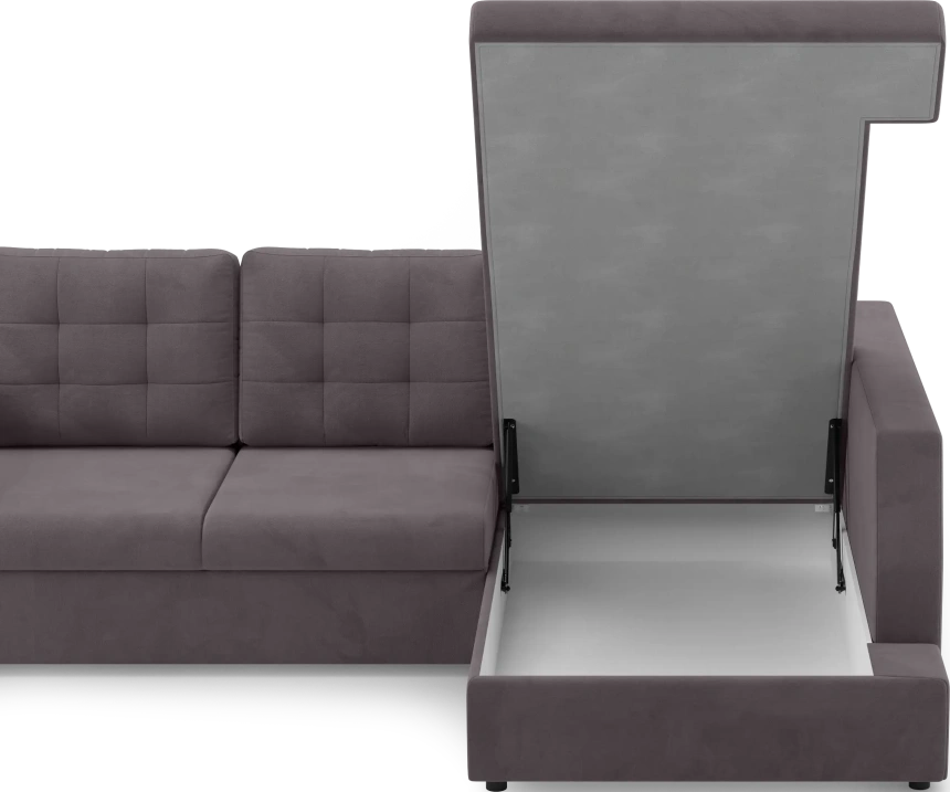 Диван угловой Невада, модель 020, комплектация 3 правый, Omega 24 (коричневый)