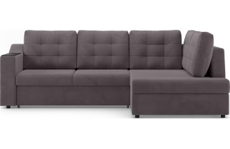 Диван угловой Невада, модель 020, комплектация 3 правый, Omega 24 (коричневый)