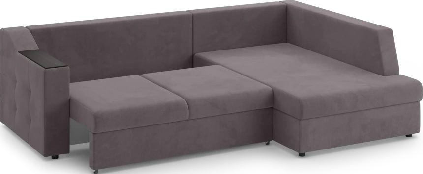 Диван угловой Невада, модель 020, комплектация 3 правый, Omega 24 (коричневый)