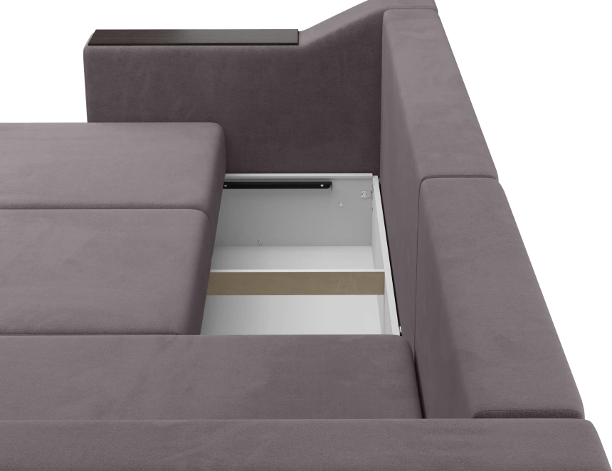 Диван угловой Невада, модель 020, комплектация 3 правый, Omega 24 (коричневый)