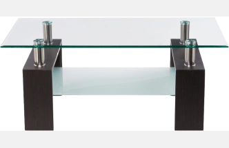 Журнальный стол CT1-052, 110x60, стекло, wenge, каркас темно-коричневый 