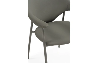 Стул на металлокаркасе Vigo, с подлокотниками, серый